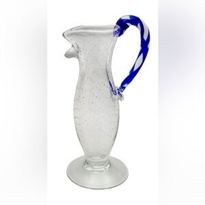 Borek Sipek Czech Designer Vintage Hand Blown Glass Pitcher “Alessandra”Model